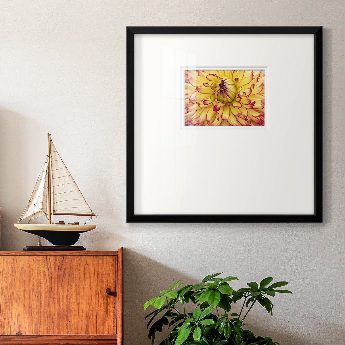 Blooms II Premium Framed Print Double Matboard