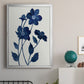 Indigo Bloom II - Modern Framed Canvas Print
