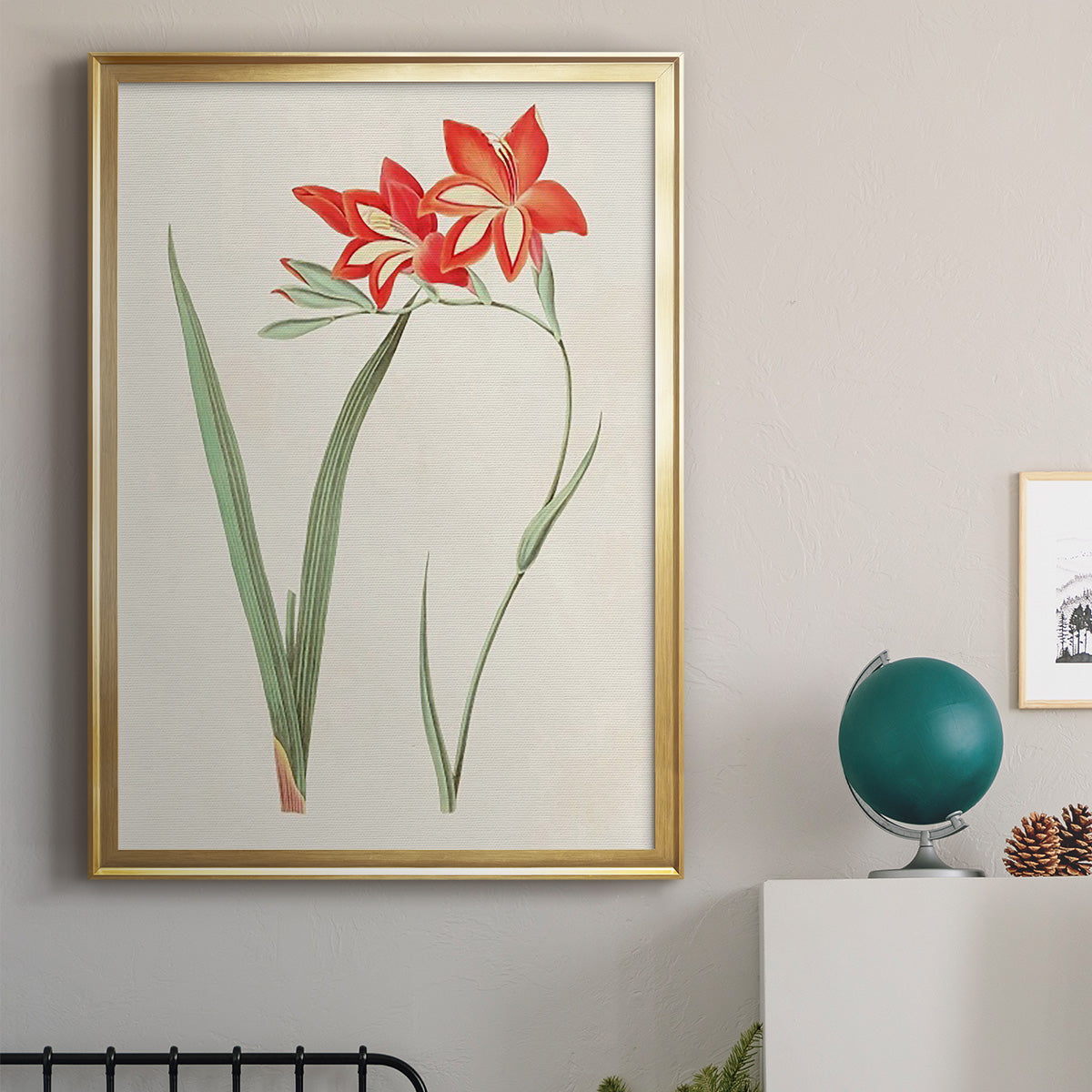 Flowers of the Seasons IV - Modern Framed Canvas Print