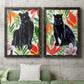 Panther's Paradise I - Premium Framed Canvas 2 Piece Set - Ready to Hang