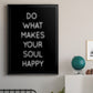 Soul Happy - Modern Framed Canvas Print