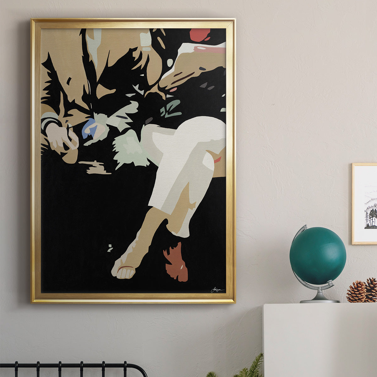 Them #4 -  Framed Canvas Print