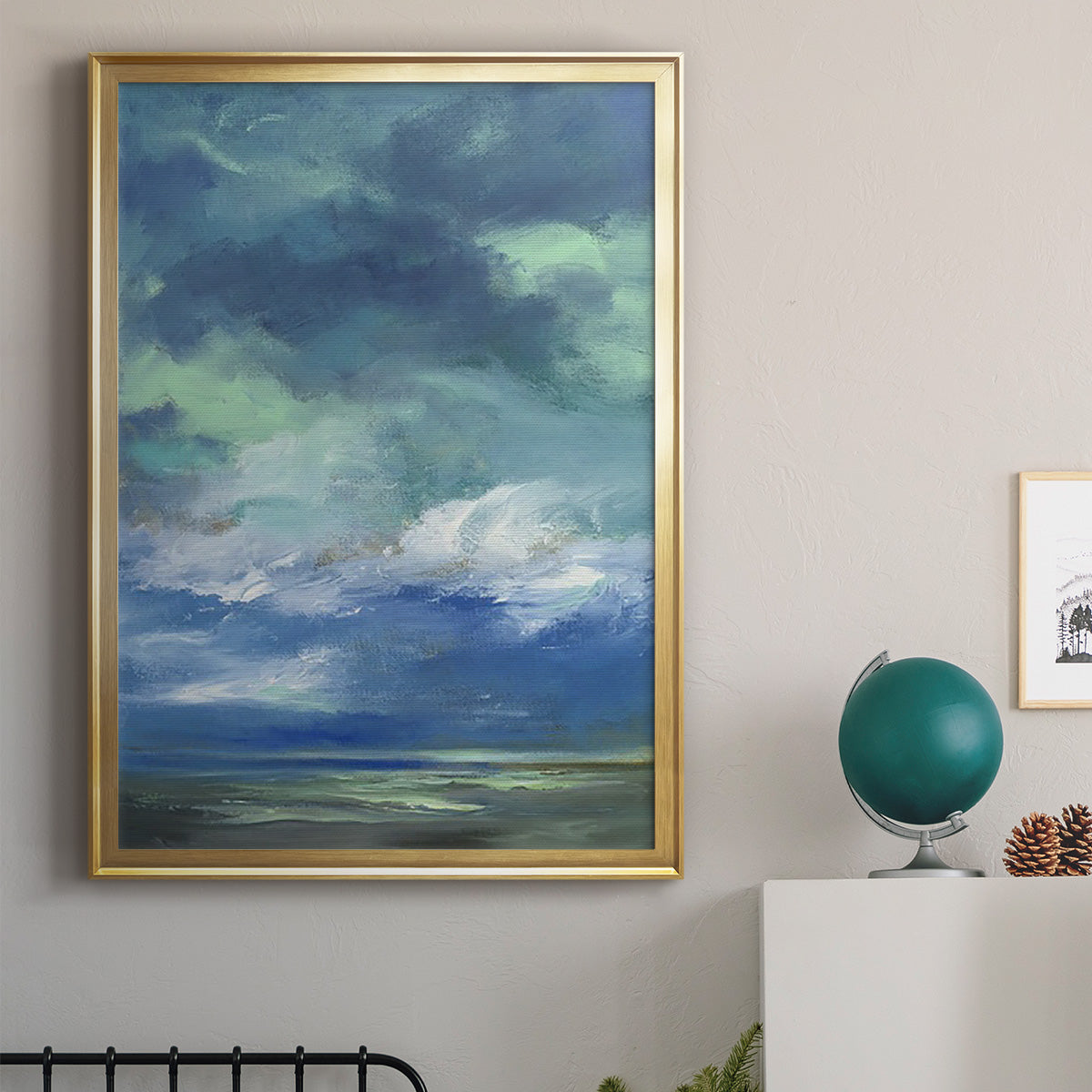 Island Morning - Modern Framed Canvas Print