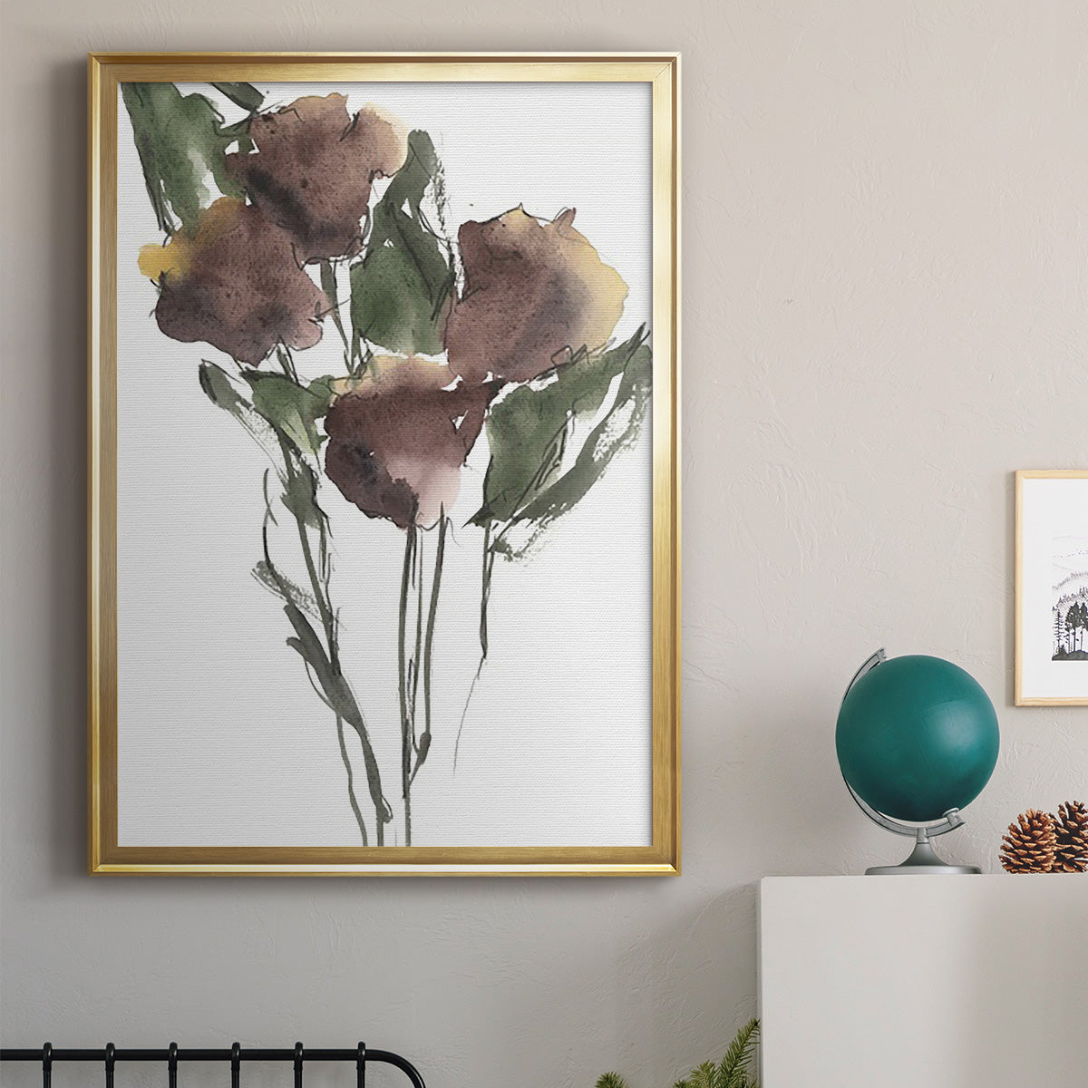 Growing Wild I - Modern Framed Canvas Print