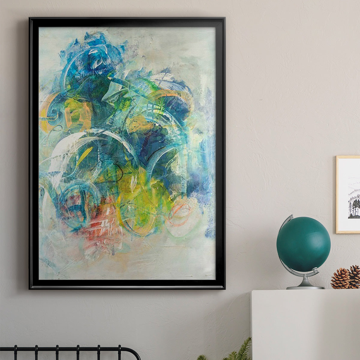 Silent Energy I - Modern Framed Canvas Print