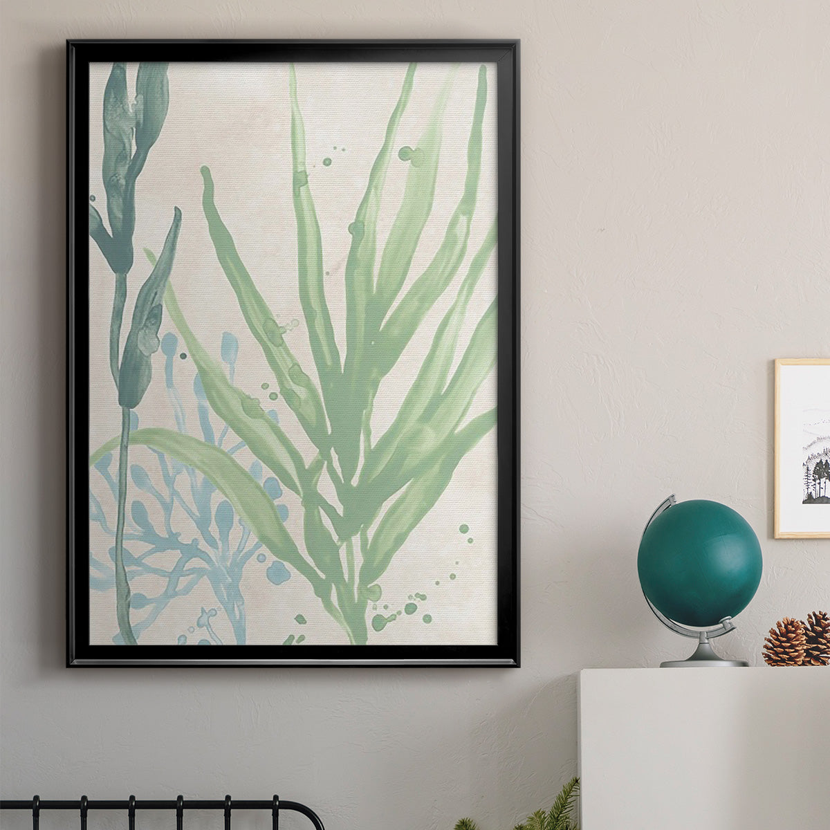 Swaying Seagrass I - Modern Framed Canvas Print