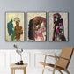 Woman Strong I - Framed Premium Gallery Wrapped Canvas L Frame 3 Piece Set - Ready to Hang