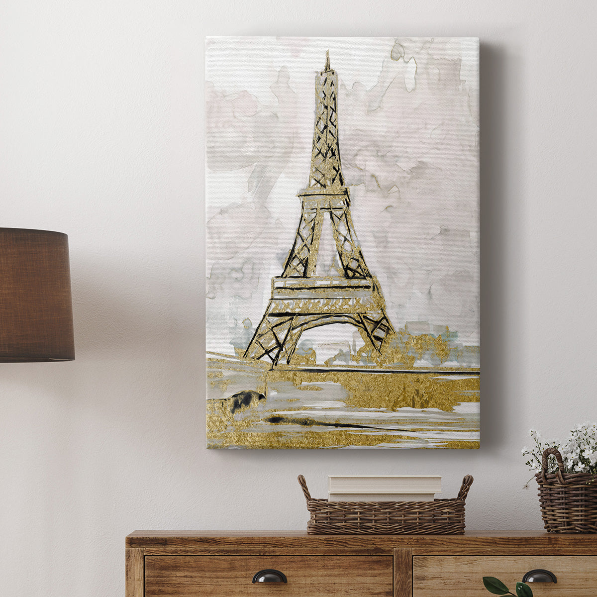 Eiffel Tower Glitz - Canvas Art Print