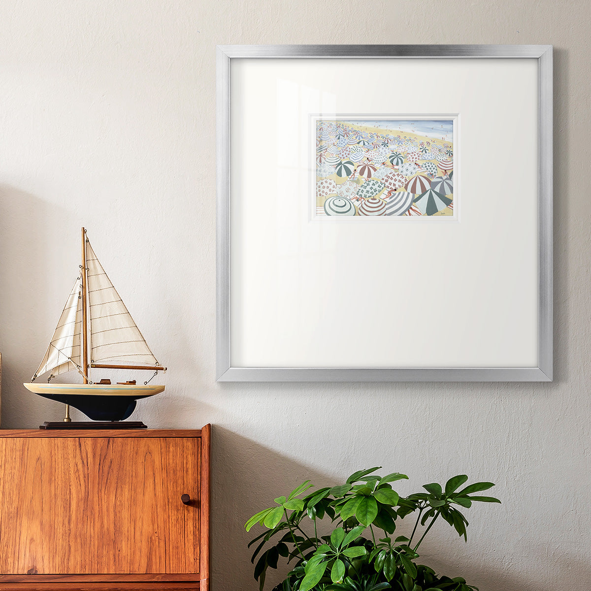 Subtle Beach Premium Framed Print Double Matboard