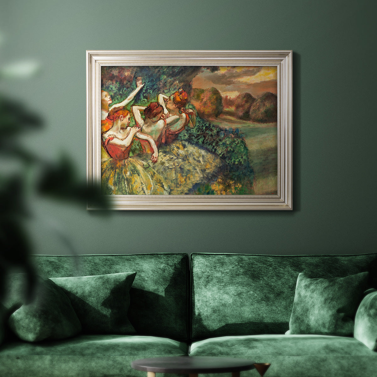 Four Dancers - Ornate Framed Canvas Print