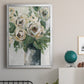 Floral Depth - Modern Framed Canvas Print