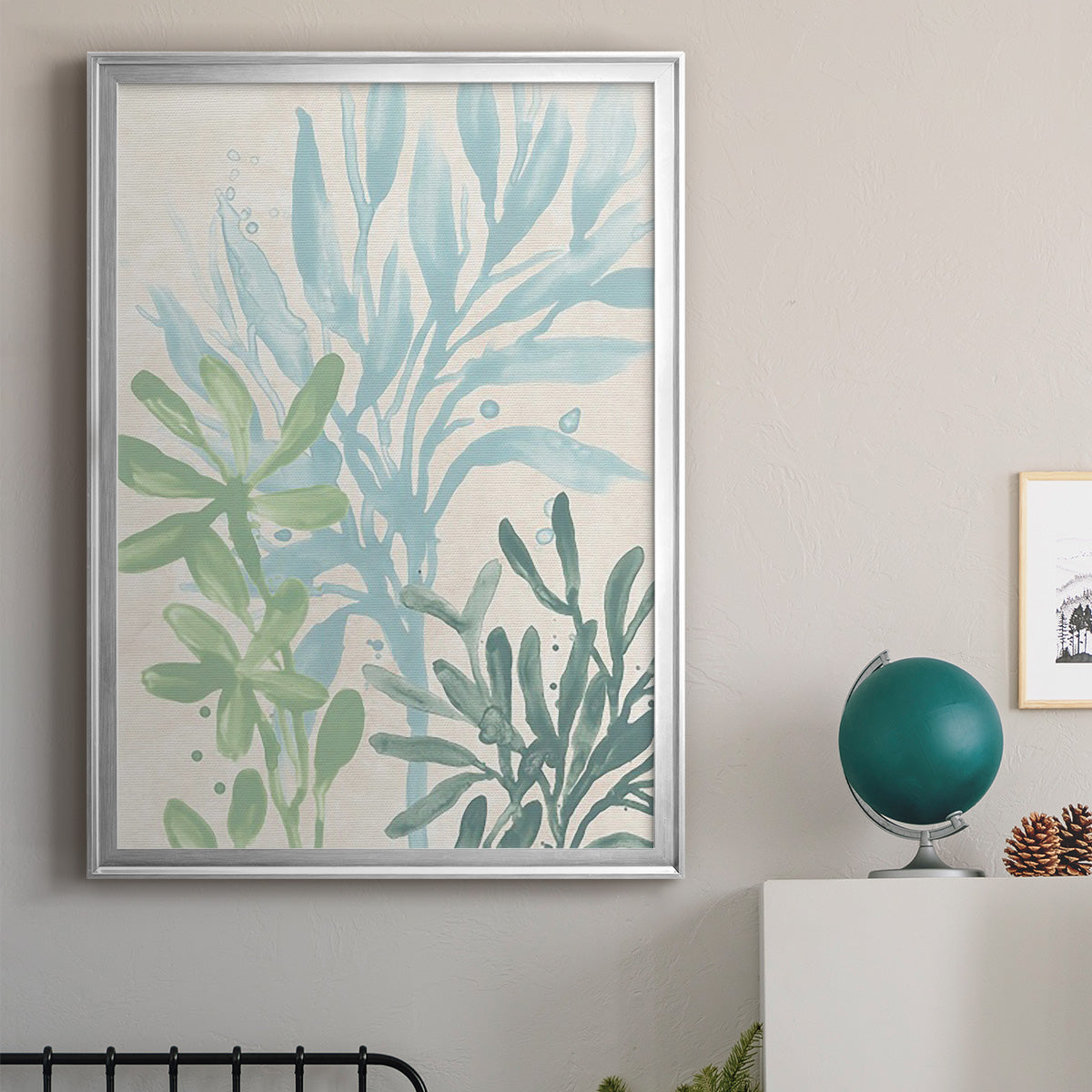 Swaying Seagrass II - Modern Framed Canvas Print