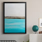 Harmony in Turquiose - Modern Framed Canvas Print