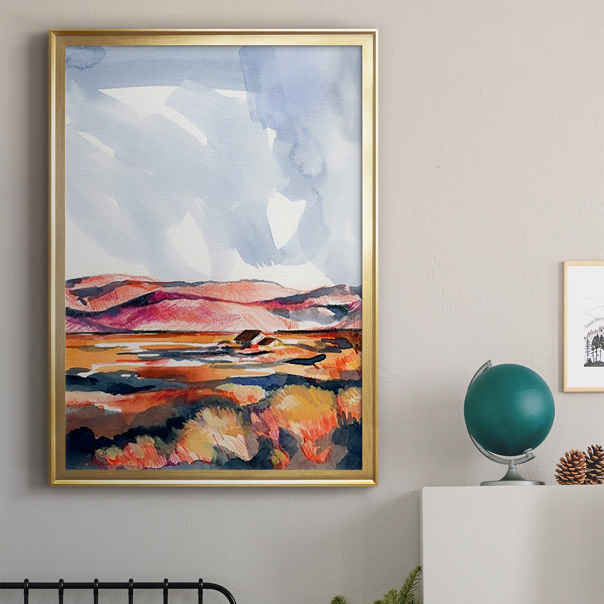 Chromatic Landscapes I - Modern Framed Canvas Print