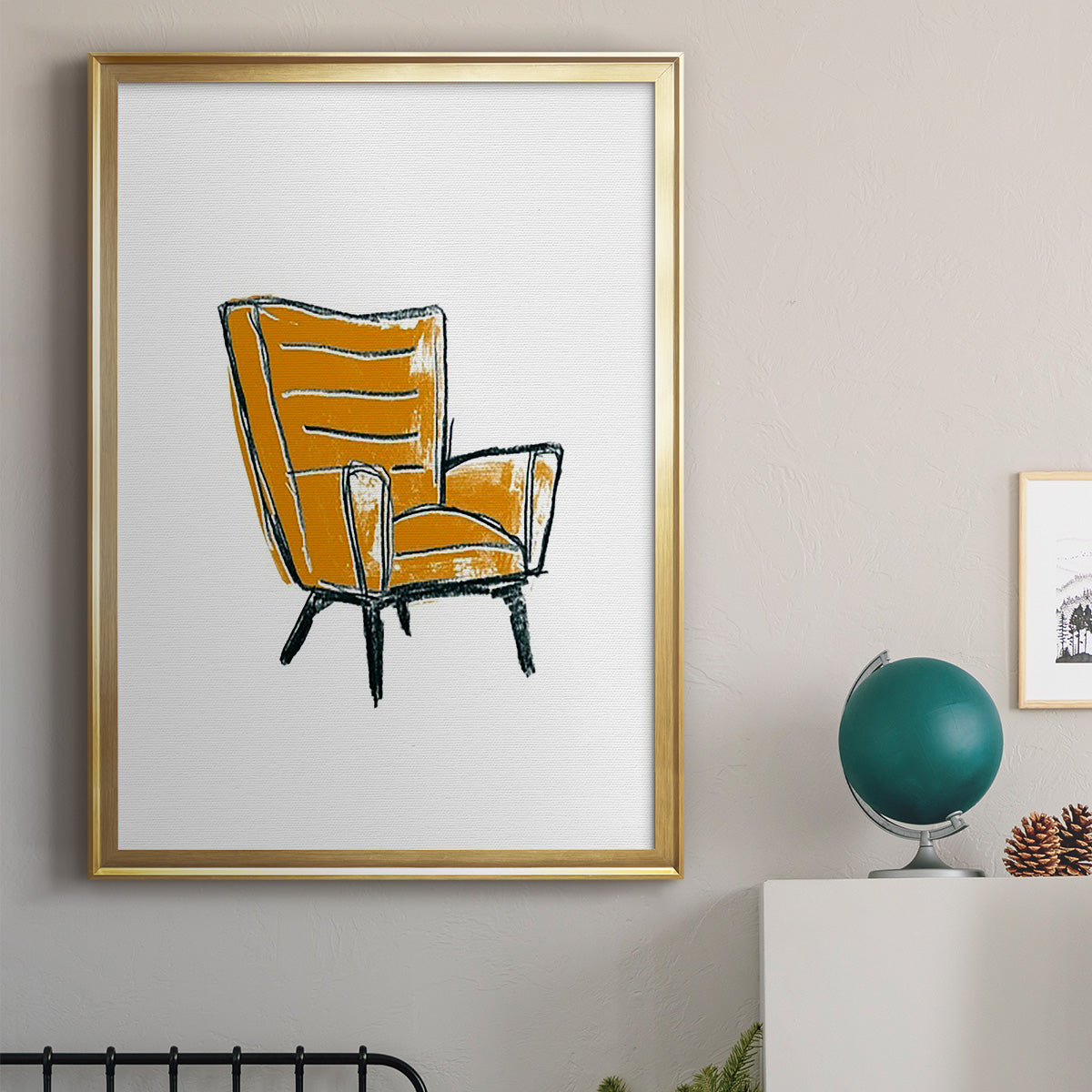 Take a Seat III - Modern Framed Canvas Print