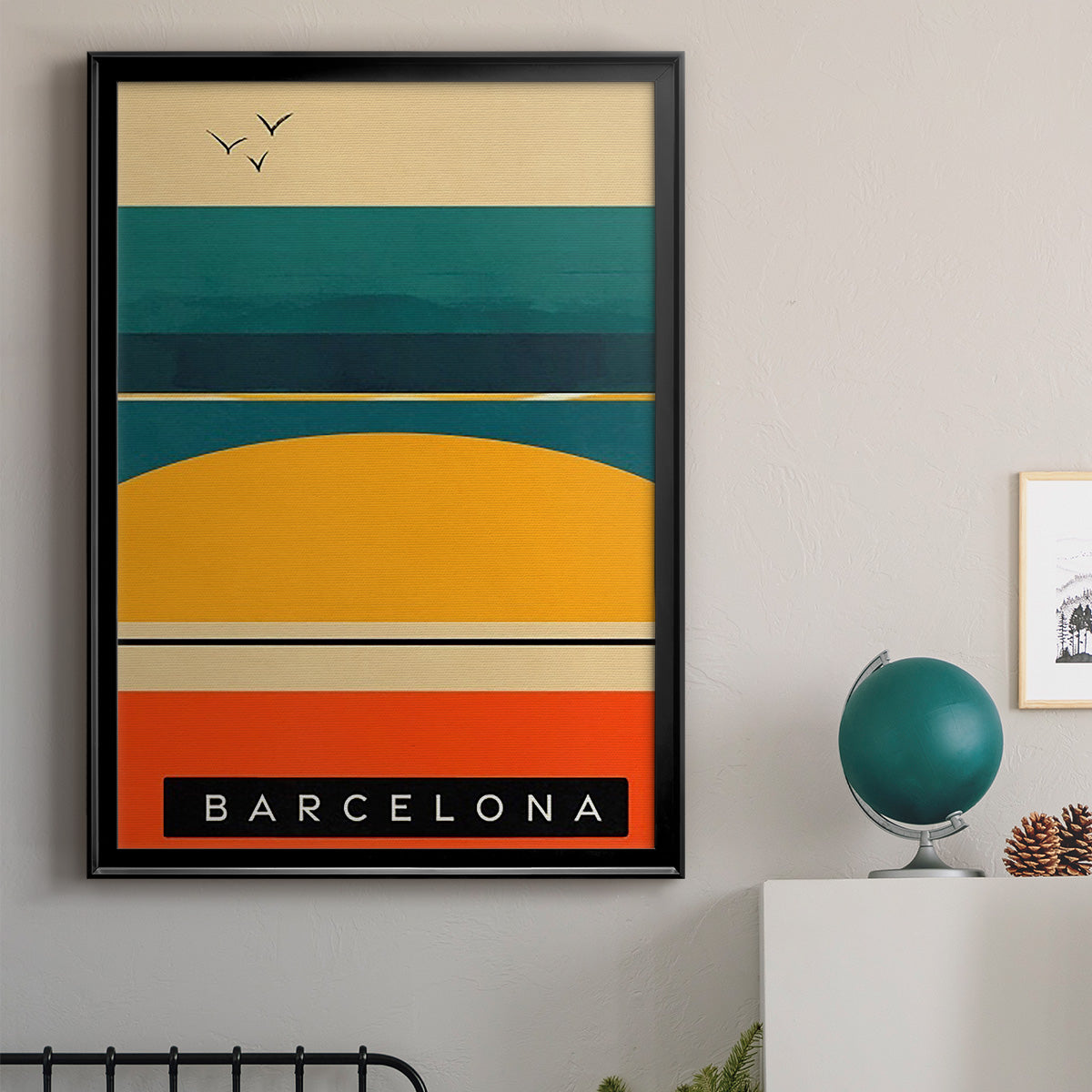 Summer Abroad II - Modern Framed Canvas Print