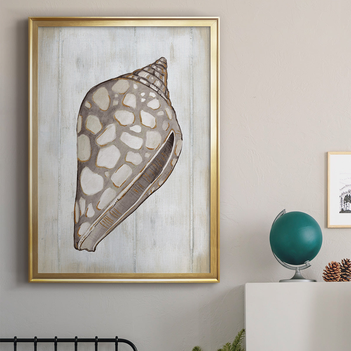 Ocean Cone I - Modern Framed Canvas Print