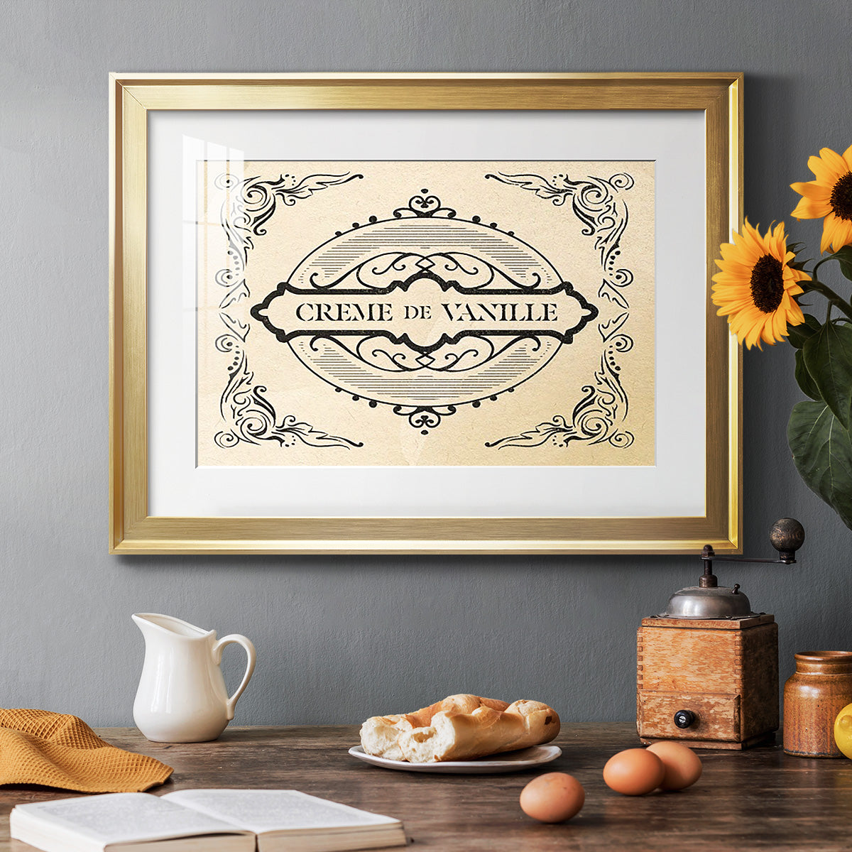 Antique French Label II - Modern Framed Art Print