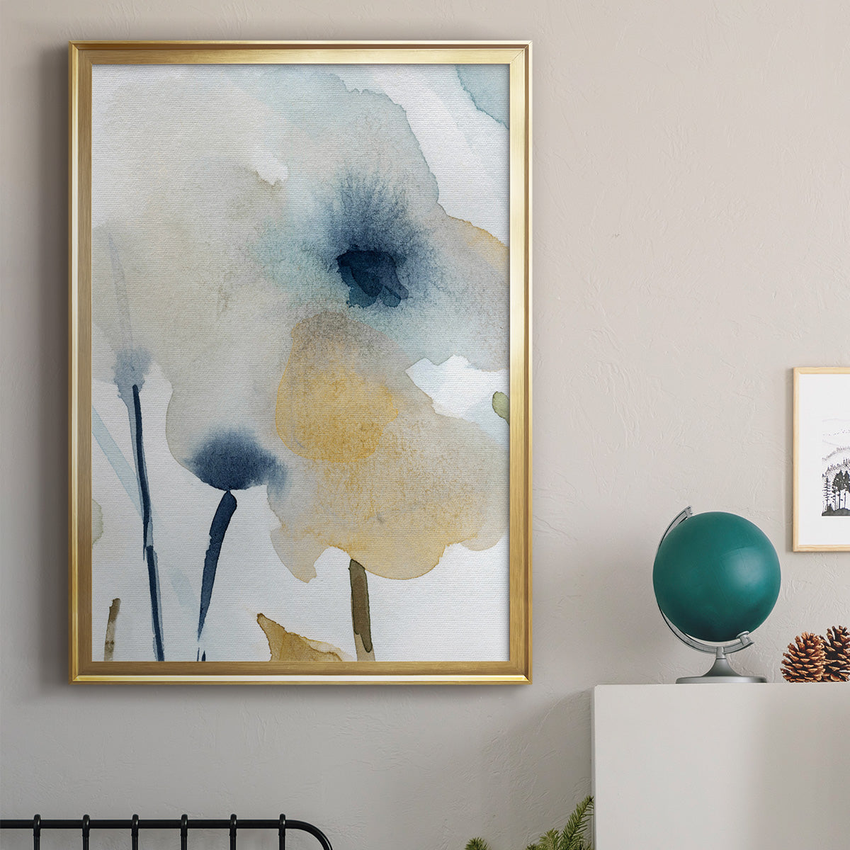 Blooming Wash I - Modern Framed Canvas Print