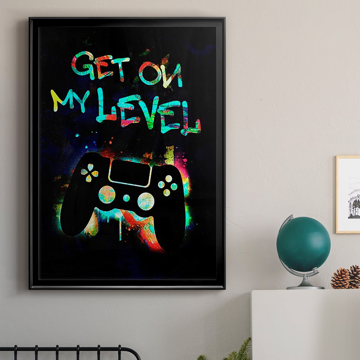 Gamer Tag II - Modern Framed Canvas Print