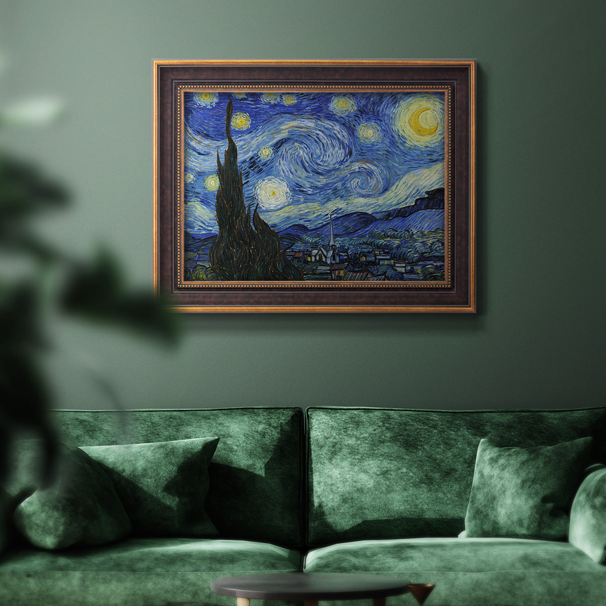 Starry Night - Ornate Framed Canvas Print