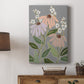 Woodblock Floral I Premium Gallery Wrapped Canvas - Ready to Hang