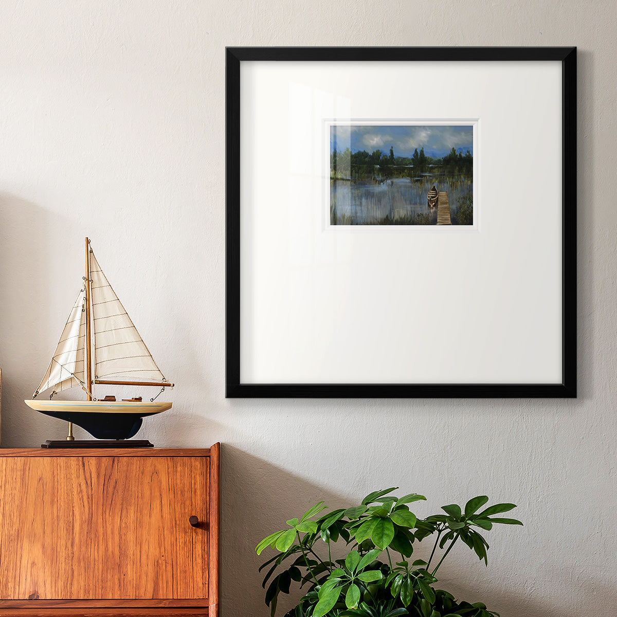 A Quiet Place Premium Framed Print Double Matboard