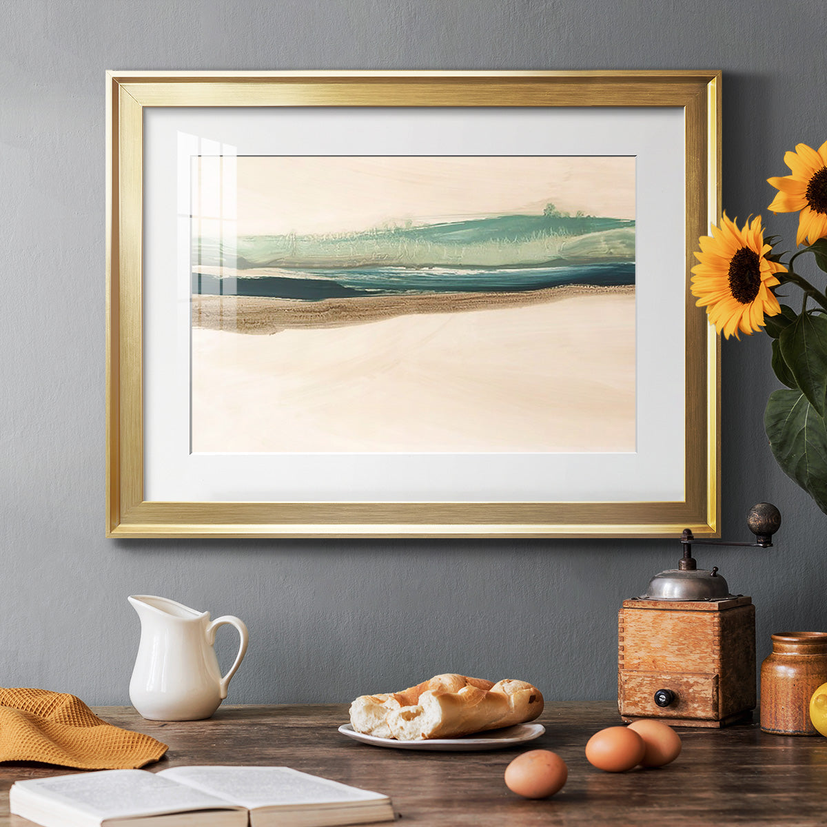 Layered Horizon II Premium Framed Print - Ready to Hang