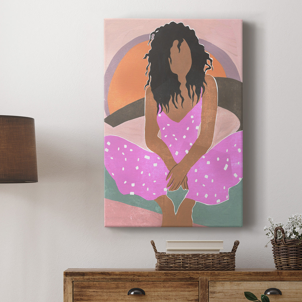 Curly Lady IV Premium Gallery Wrapped Canvas - Ready to Hang