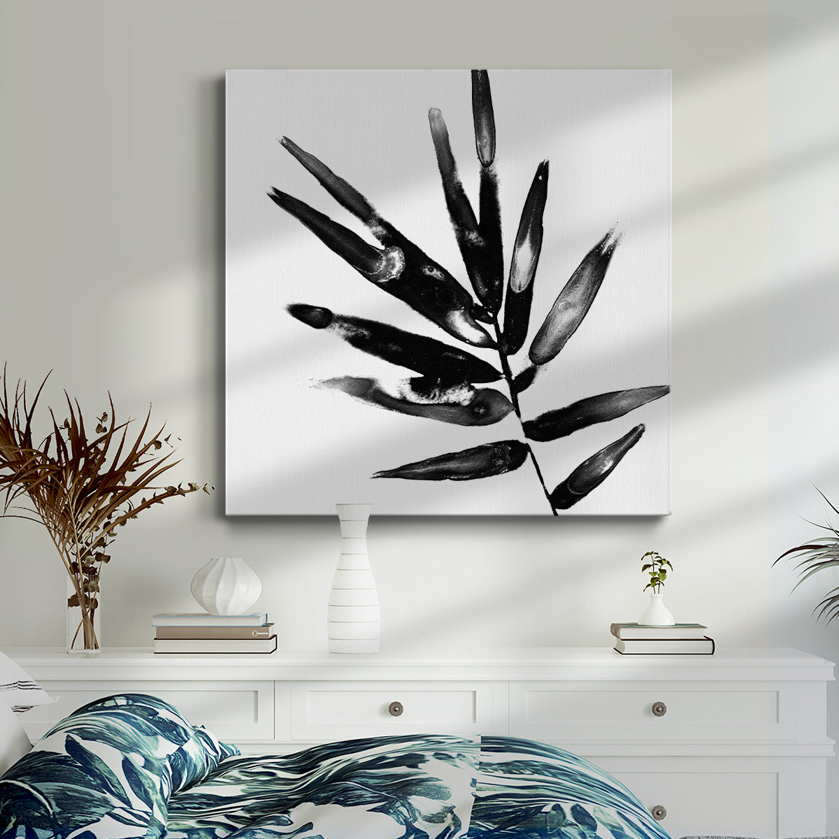Monochrome Tropic IX - Canvas Art Print