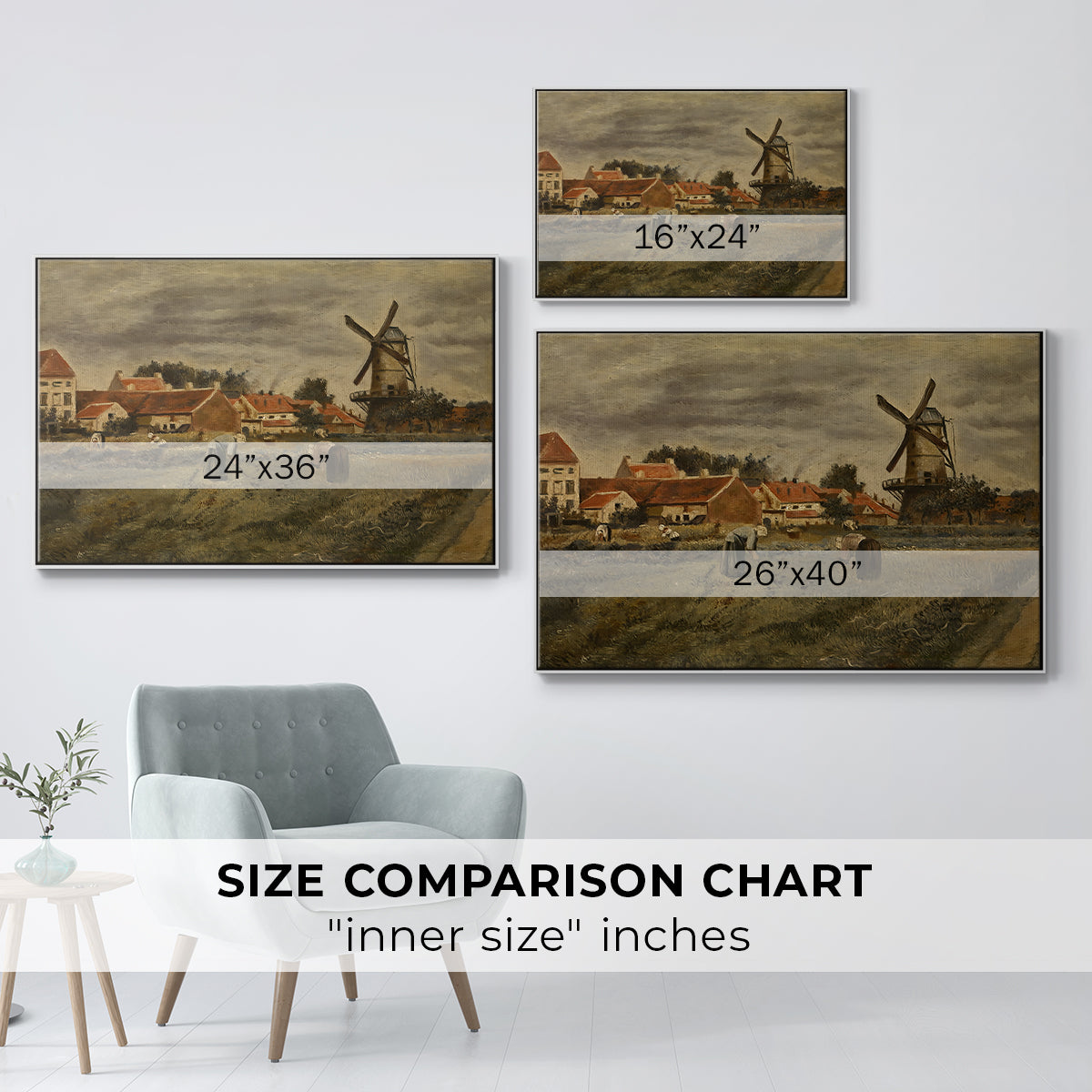 The Potato Harvest, c. 1875 - Floater Framed Canvas Print