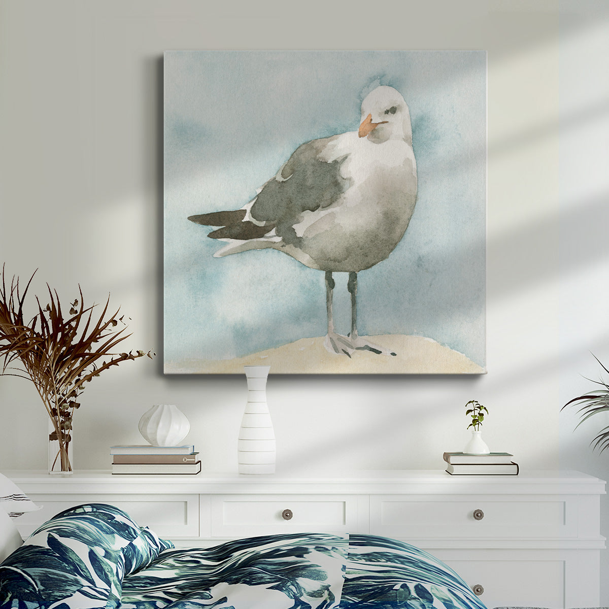 Simple Seagull I-Premium Gallery Wrapped Canvas - Ready to Hang