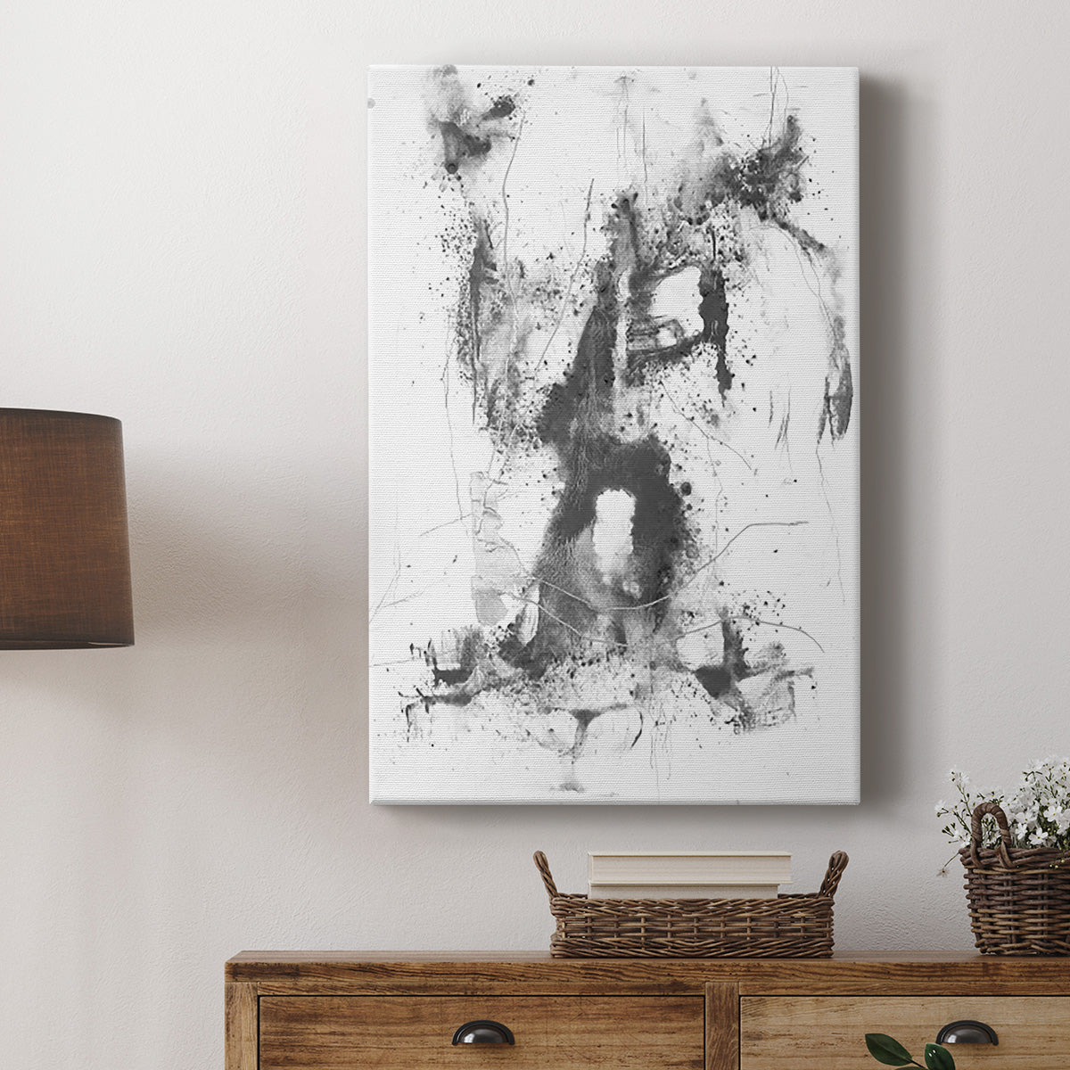 Graphite Abstract II Premium Gallery Wrapped Canvas - Ready to Hang