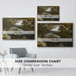 By the Mill Pond (En Mølledam), 1850 - Floater Framed Canvas Print