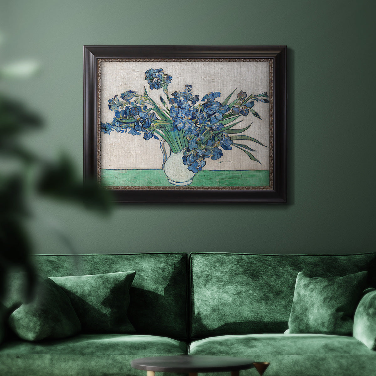 Irises II - Ornate Framed Canvas Print
