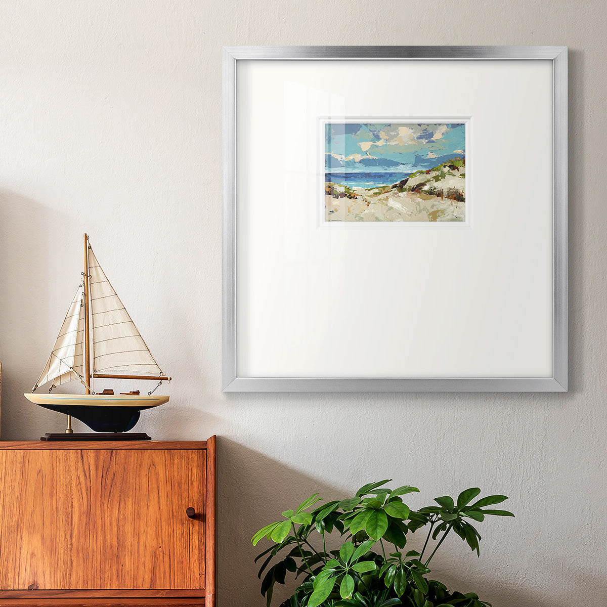 Dunes I Premium Framed Print Double Matboard