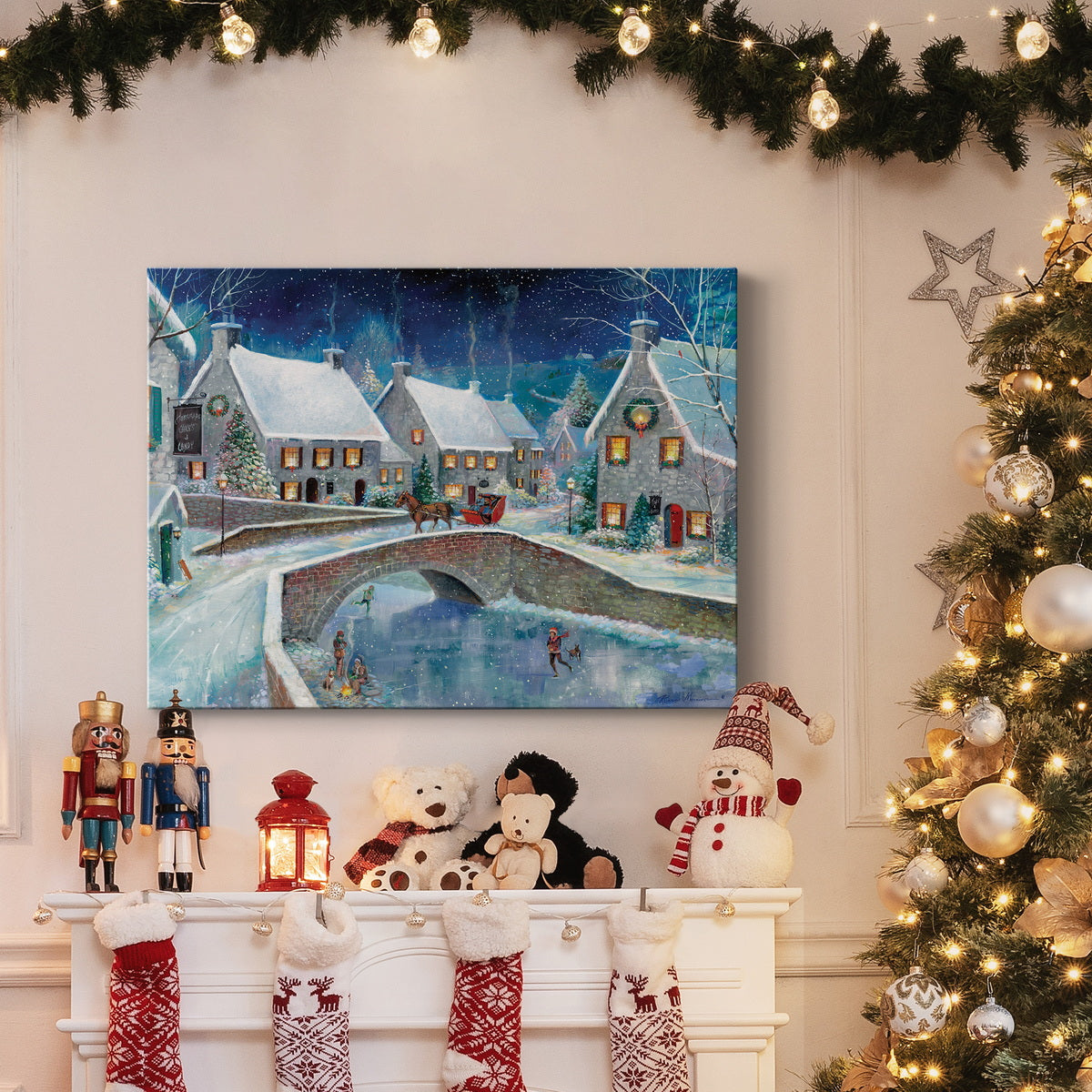 Warm Winter Wonderland - Premium Gallery Wrapped Canvas  - Ready to Hang