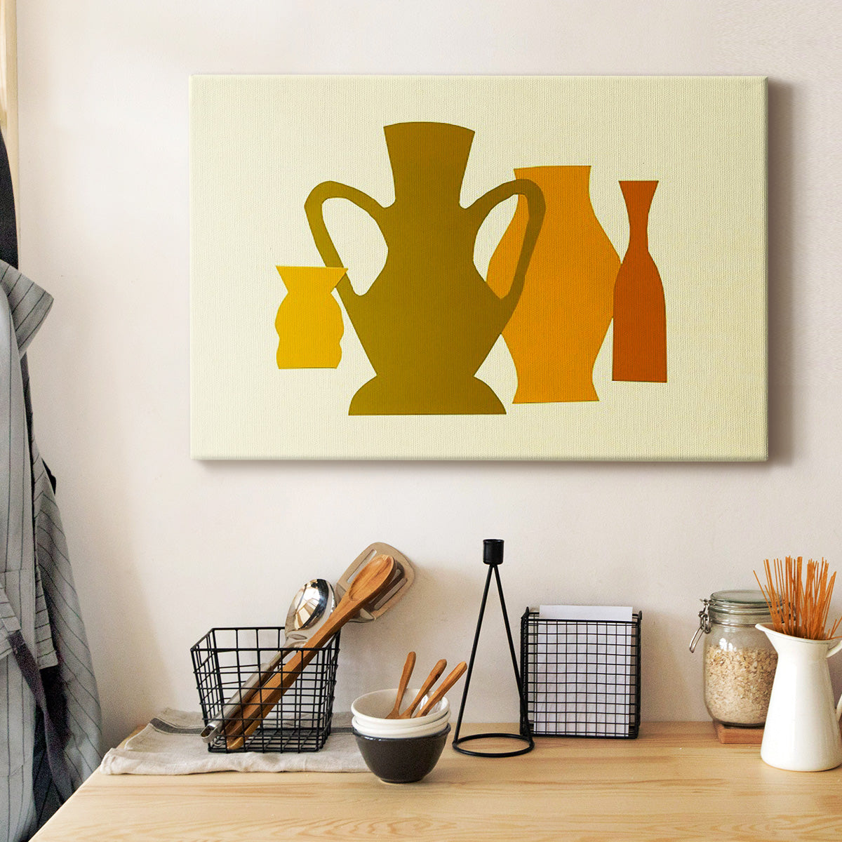 Posing Pottery I - Canvas Art Print