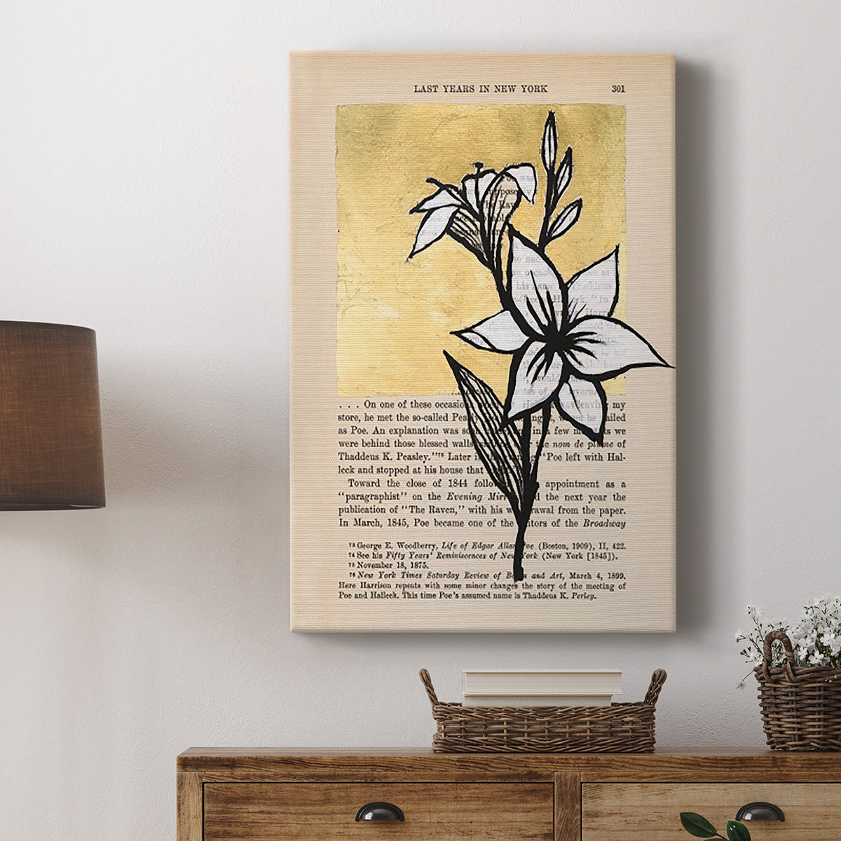 Floral Diary I - Canvas Art Print