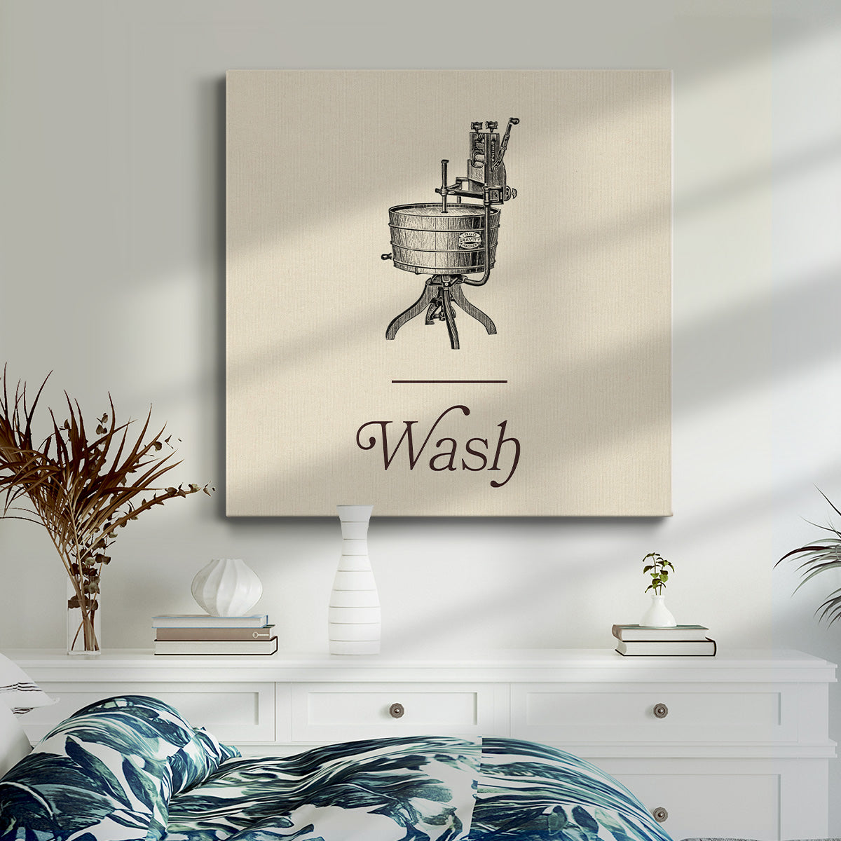 Laundry Sign I-Premium Gallery Wrapped Canvas - Ready to Hang