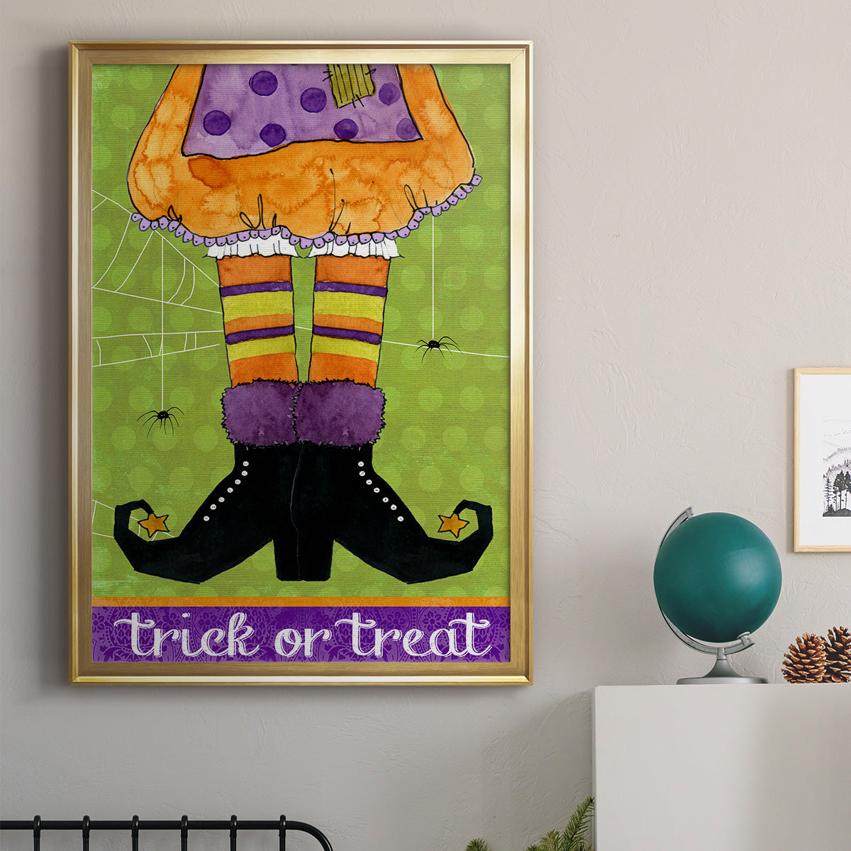 Trick or Treat - Modern Framed Canvas Print