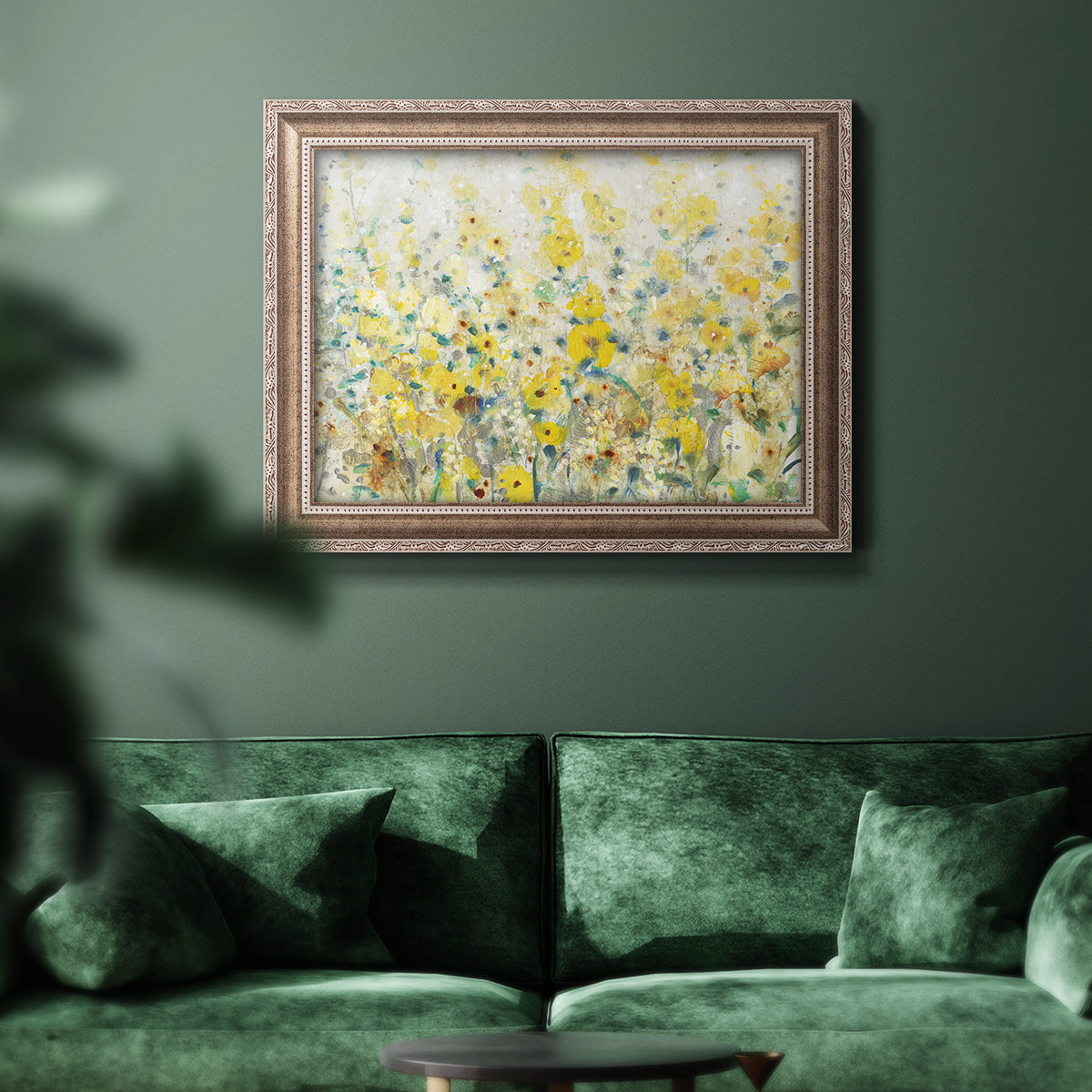 Cheerful Garden II Premium Framed Canvas- Ready to Hang