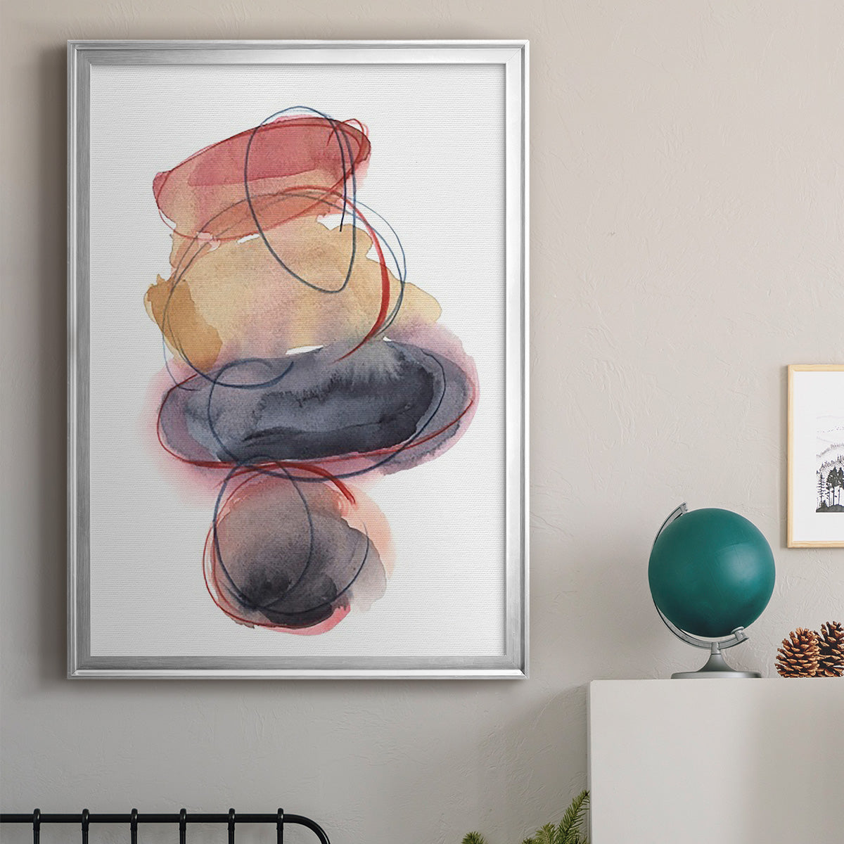 Balancing Act I - Modern Framed Canvas Print