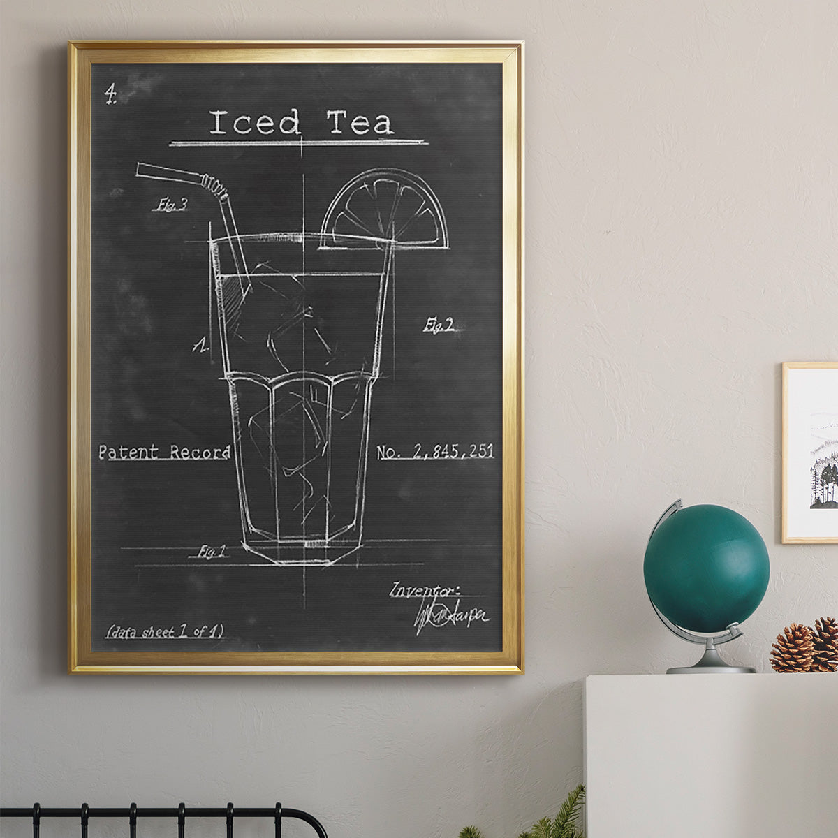 Morning Routine III - Modern Framed Canvas Print