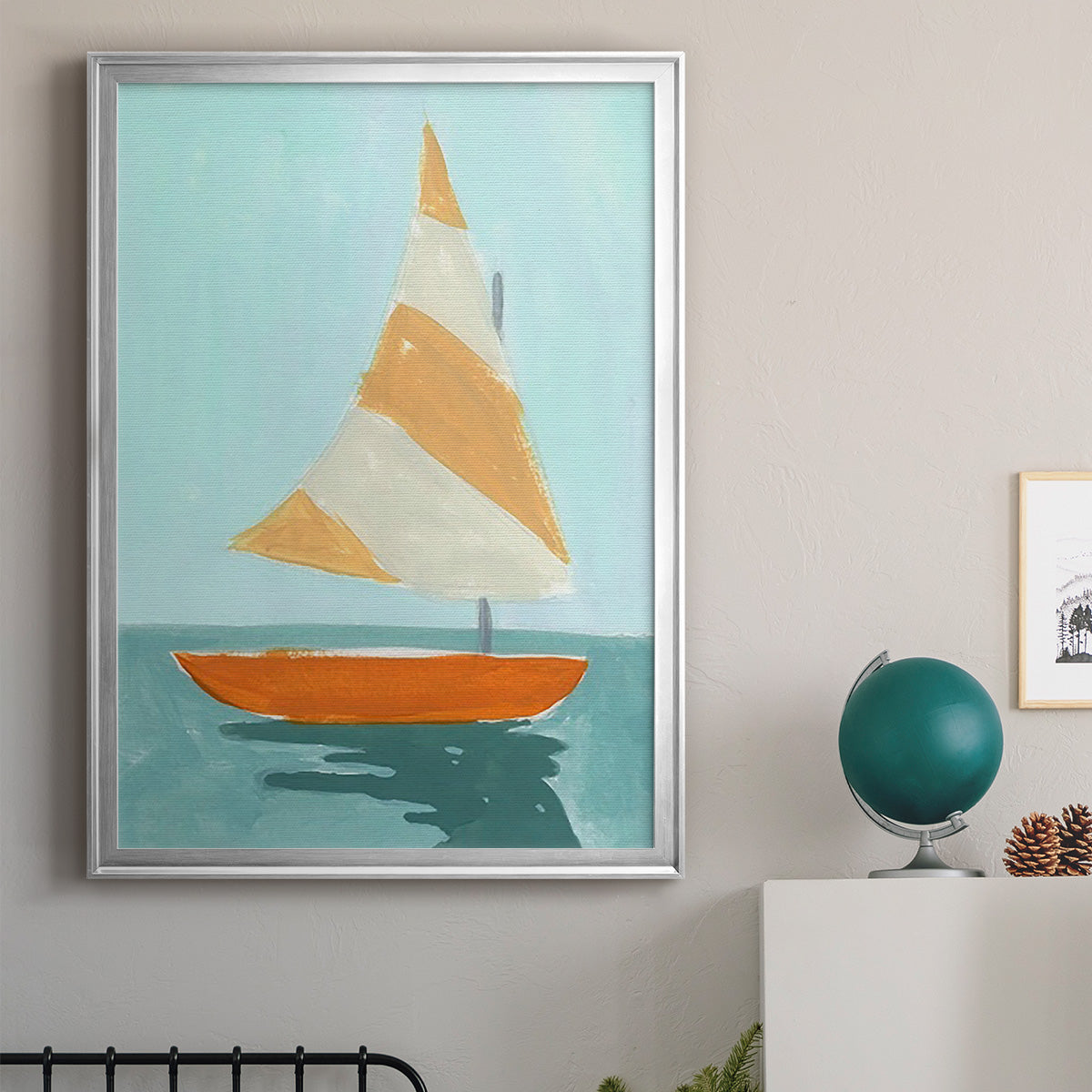 Small Sail I - Modern Framed Canvas Print