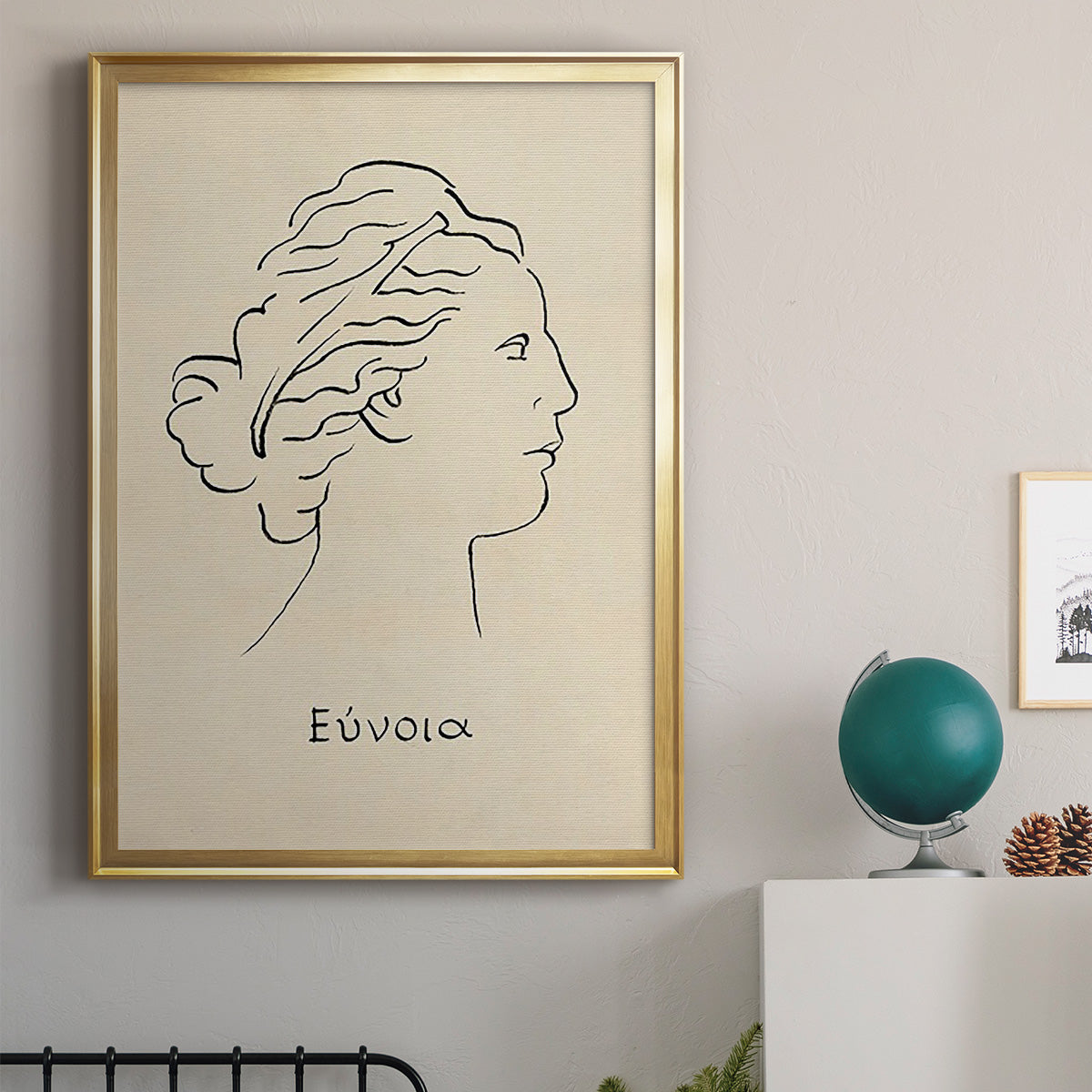 Greek Blessing I - Modern Framed Canvas Print