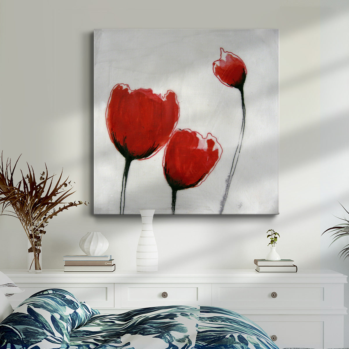 Red Drops VII - Canvas Art Print