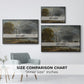 Salisbury Cathedral from the Meadows, c. 1831 - Floater Framed Canvas Print