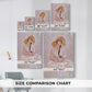 Size comparison chart for canvas art prints, showing multiple size options.