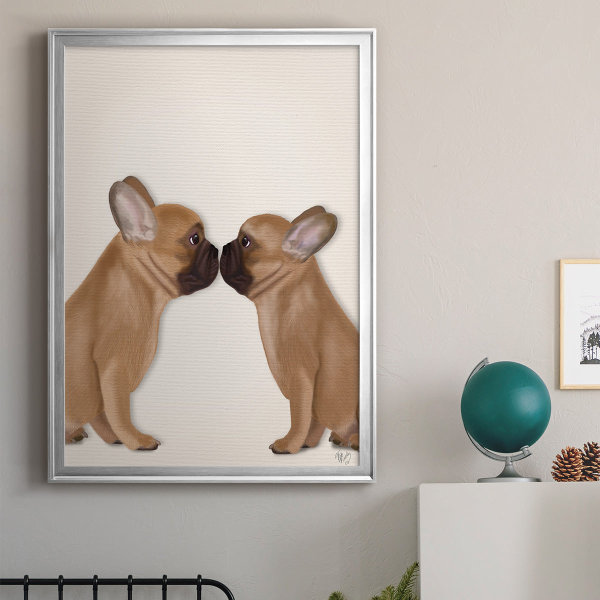 French Kiss Close Up I - Modern Framed Canvas Print